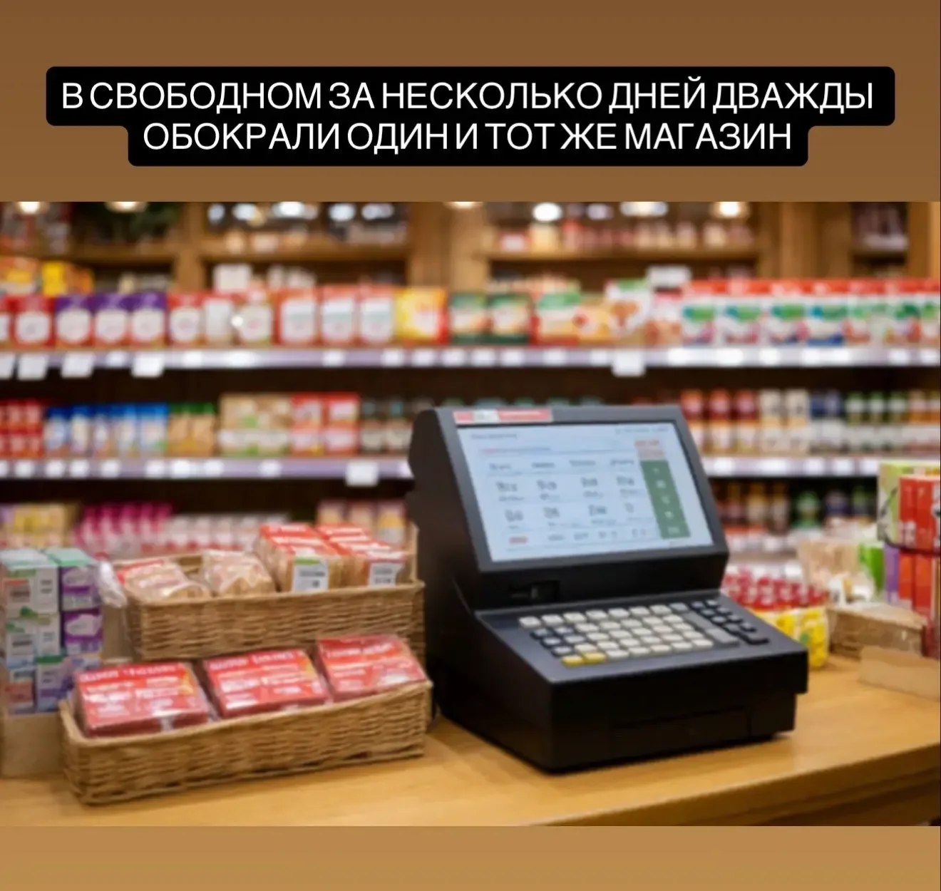 В Свободном один и тот же магазин дважды пострадал от краж за несколько дней. Последний случай произ