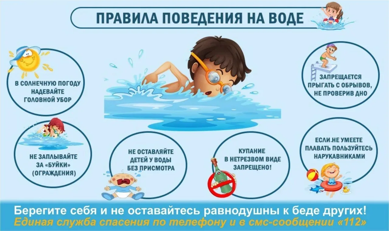 Безопасность детей на воде: памятка для родителей  С наступлением тепла дети чаще бывают у водоёмов.