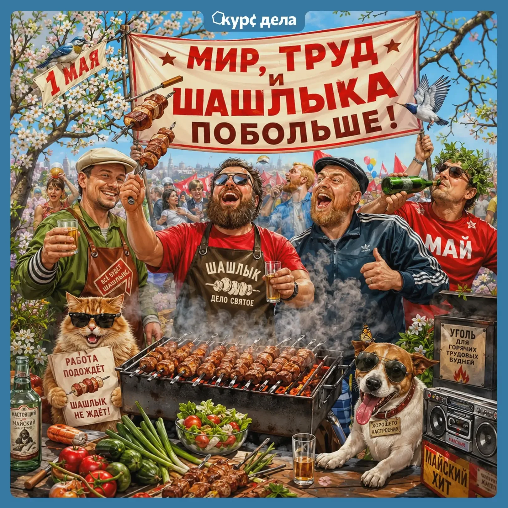 🎉 С праздником Весны и Труда, Челябинск!  В России как государственный праздник День труда закрепилс