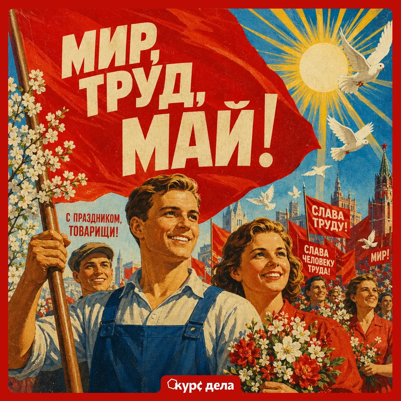 🎉 С праздником Весны и Труда, Челябинск!  В России как государственный праздник День труда закрепилс