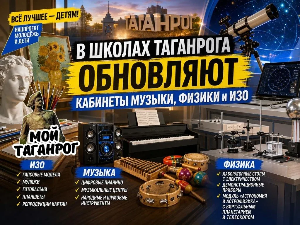 Школьные кабинеты в Таганроге получили новое оборудование  В Таганроге продолжают обновлять образова