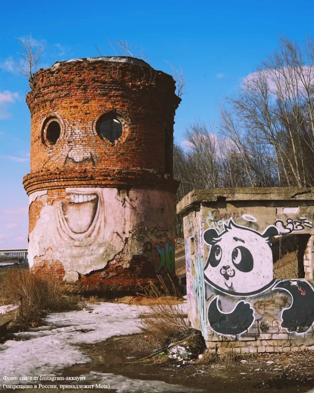 Куйбышевская водокачка «с глазами» в Нижнем Новгороде 👀  Наверное, это одно из самых популярных мест