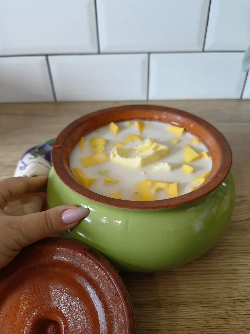 Пшенная каша с тыквой как из русской печи. Главное чтобы был большой горшок для запекания.   Ингреди
