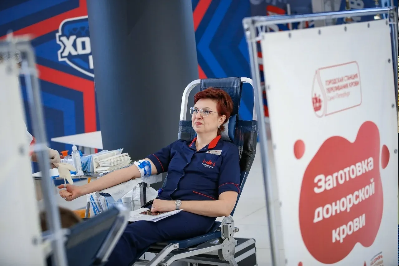 В Хоккейном клубе СКА состоялся традиционный день донора ❣ Сотрудники и болельщики клуба сдали кровь