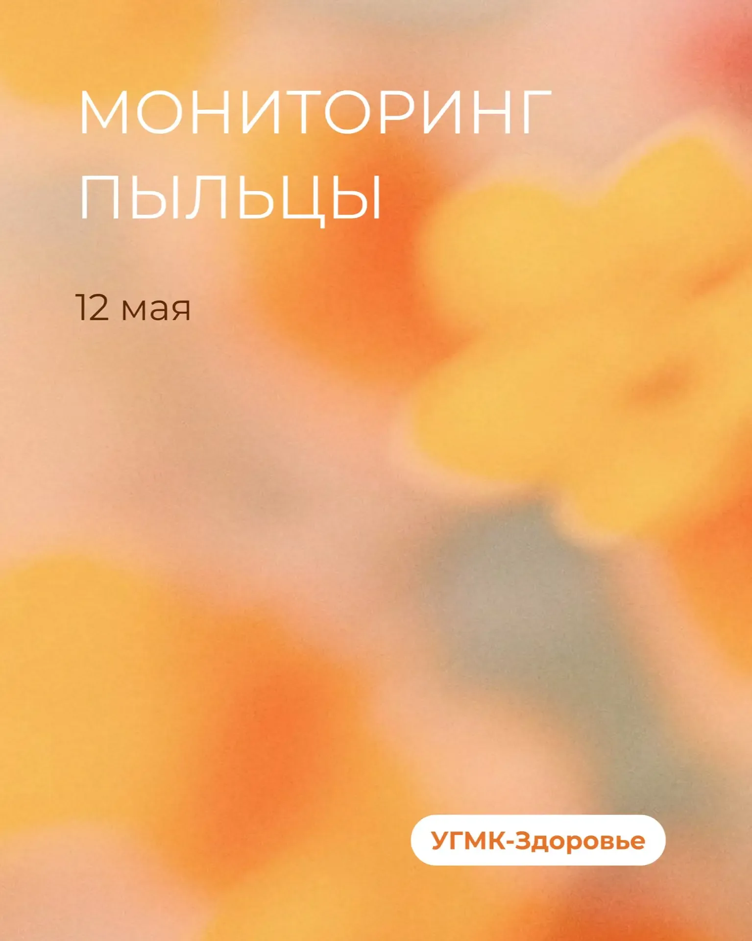 ☀️ Данные пыления растений от 12 мая 2026 года  🟣 Очень высокая концентрация пыльцы: берёза  🟠 Средн