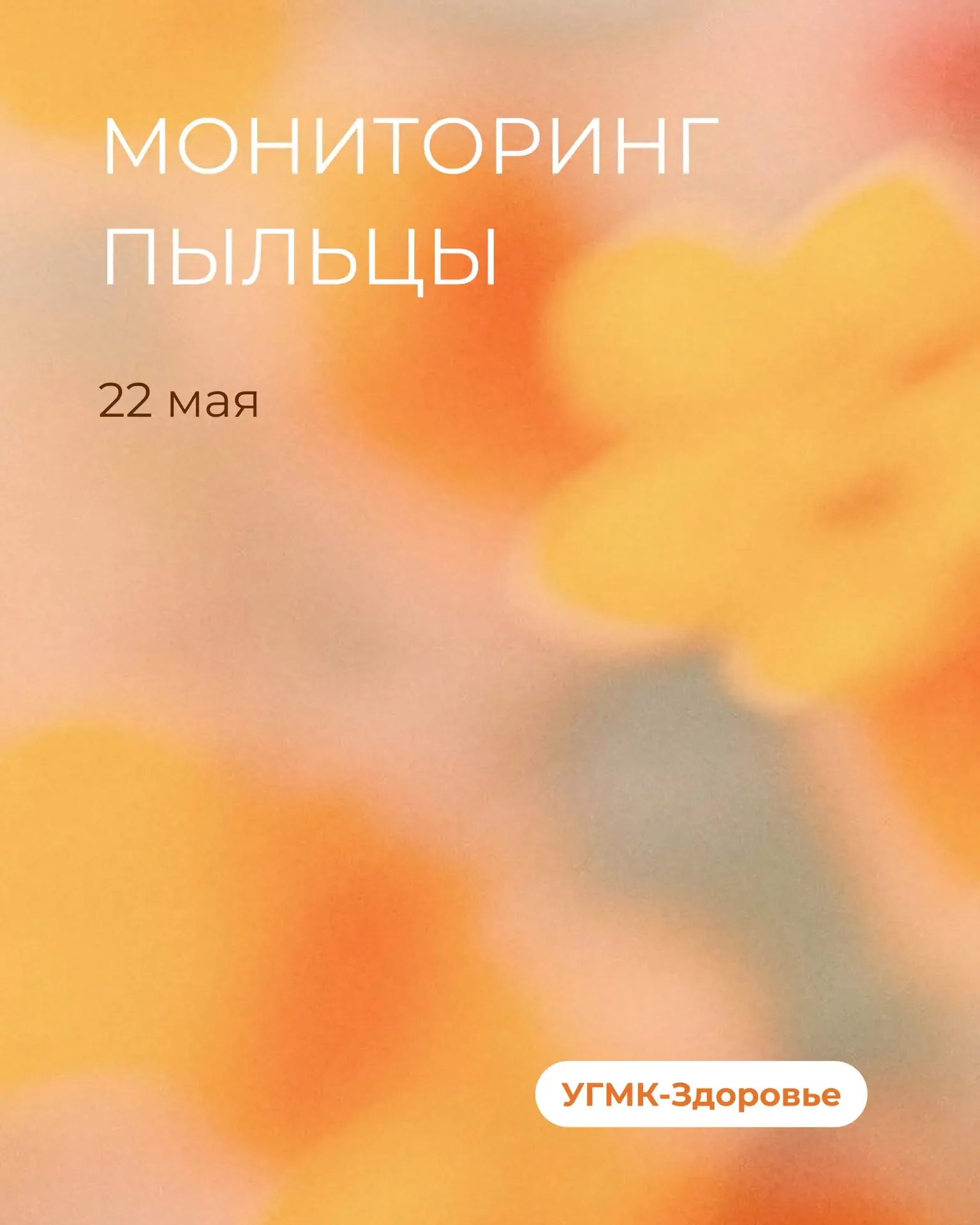 🌼 Данные пыления растений от 22 мая 2026 года  🟣 Очень высокая концентрация пыльцы: сосна  🟠 Средняя