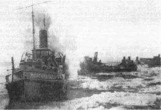 Буксирный пароход «Морской Лев» был построен в 1913 году в Санкт-Петербурге. В годы Великой Отечеств