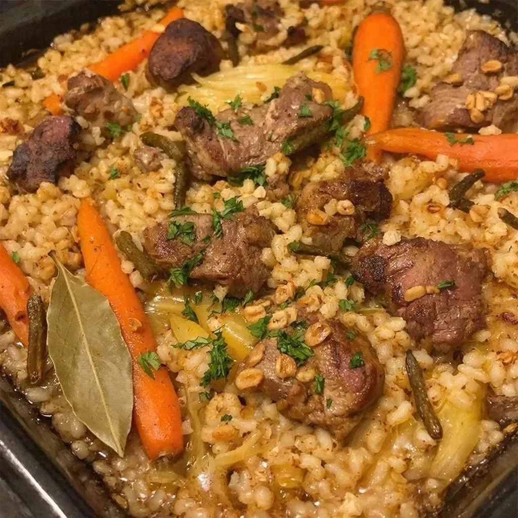 🥣 Сделала в духовке — и крупа получилась мягкой, а не клейкой  🔖 Ингредиенты:  Перловая крупа — 500 