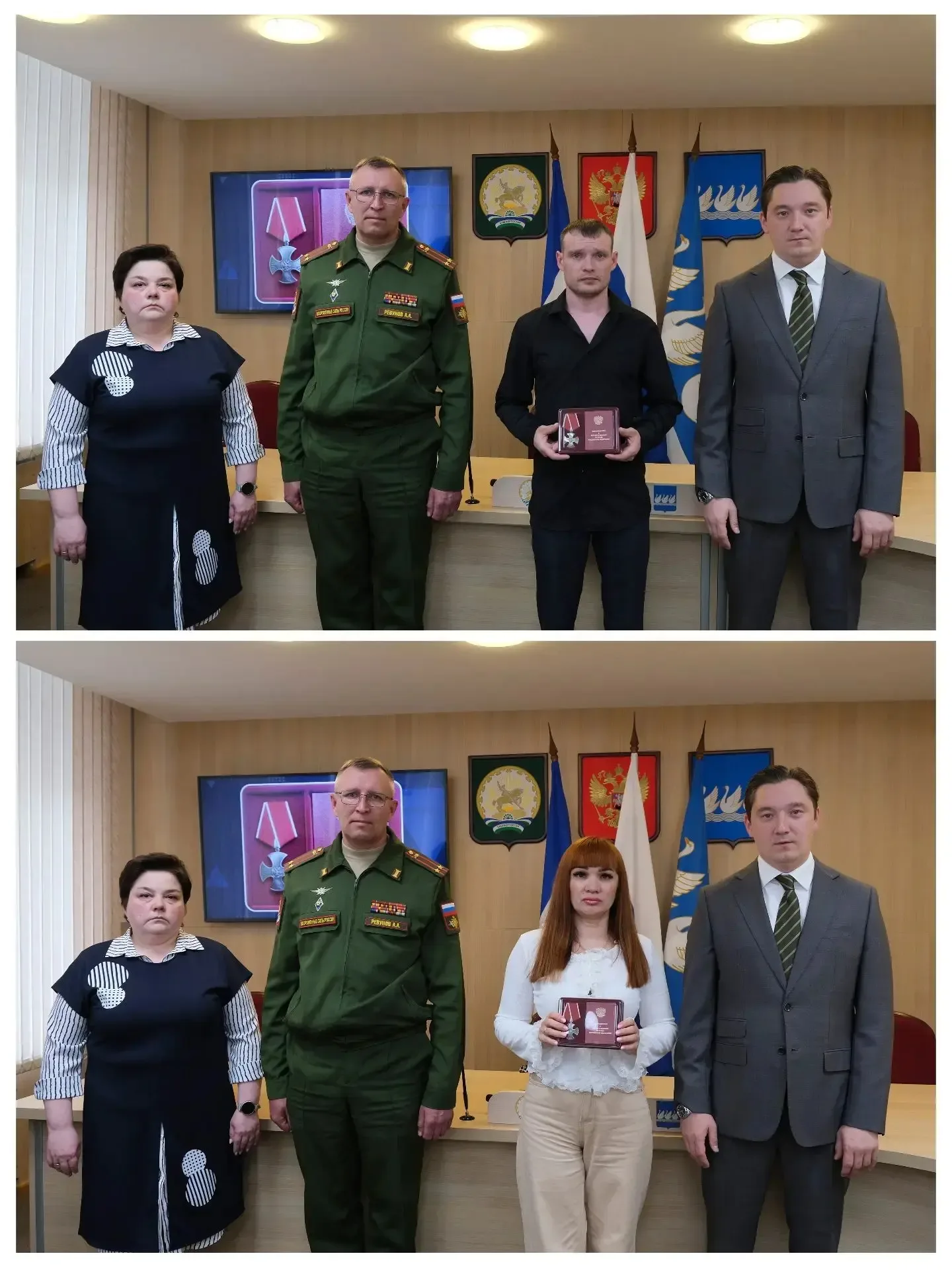 Сегодня передали Ордена мужества близким родственникам наших земляков, погибших в ходе проведения сп