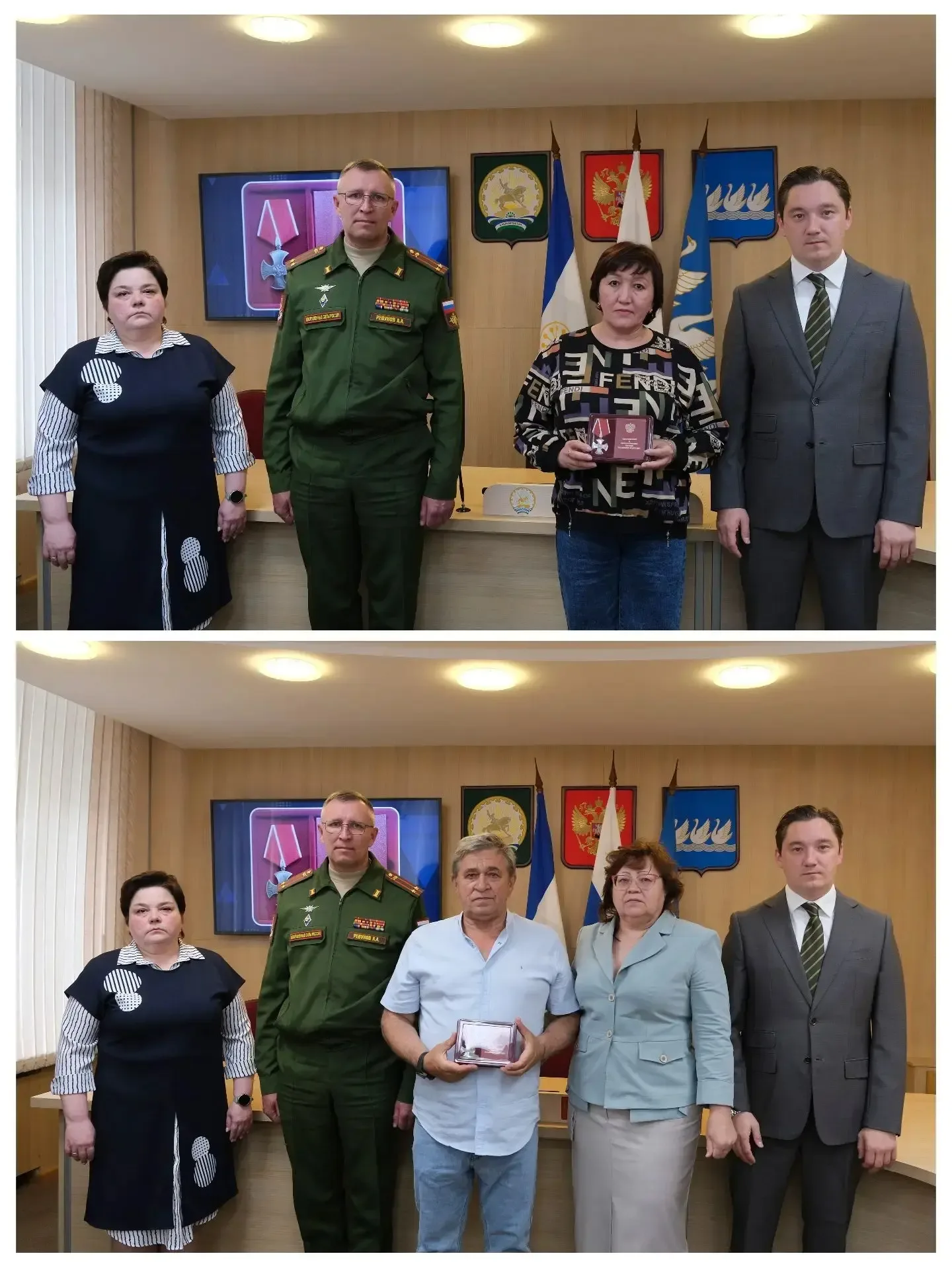 Сегодня передали Ордена мужества близким родственникам наших земляков, погибших в ходе проведения сп