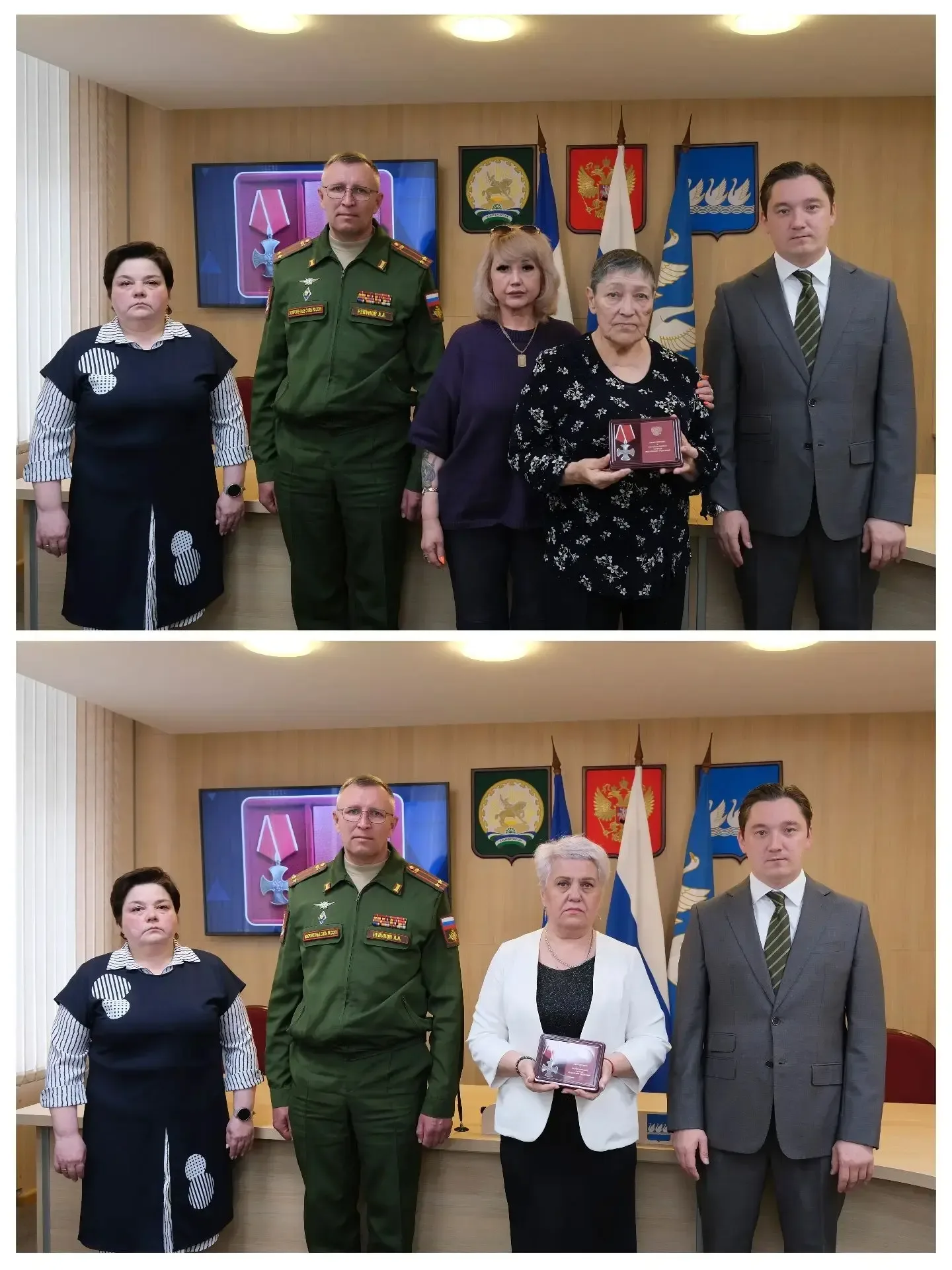 Сегодня передали Ордена мужества близким родственникам наших земляков, погибших в ходе проведения сп