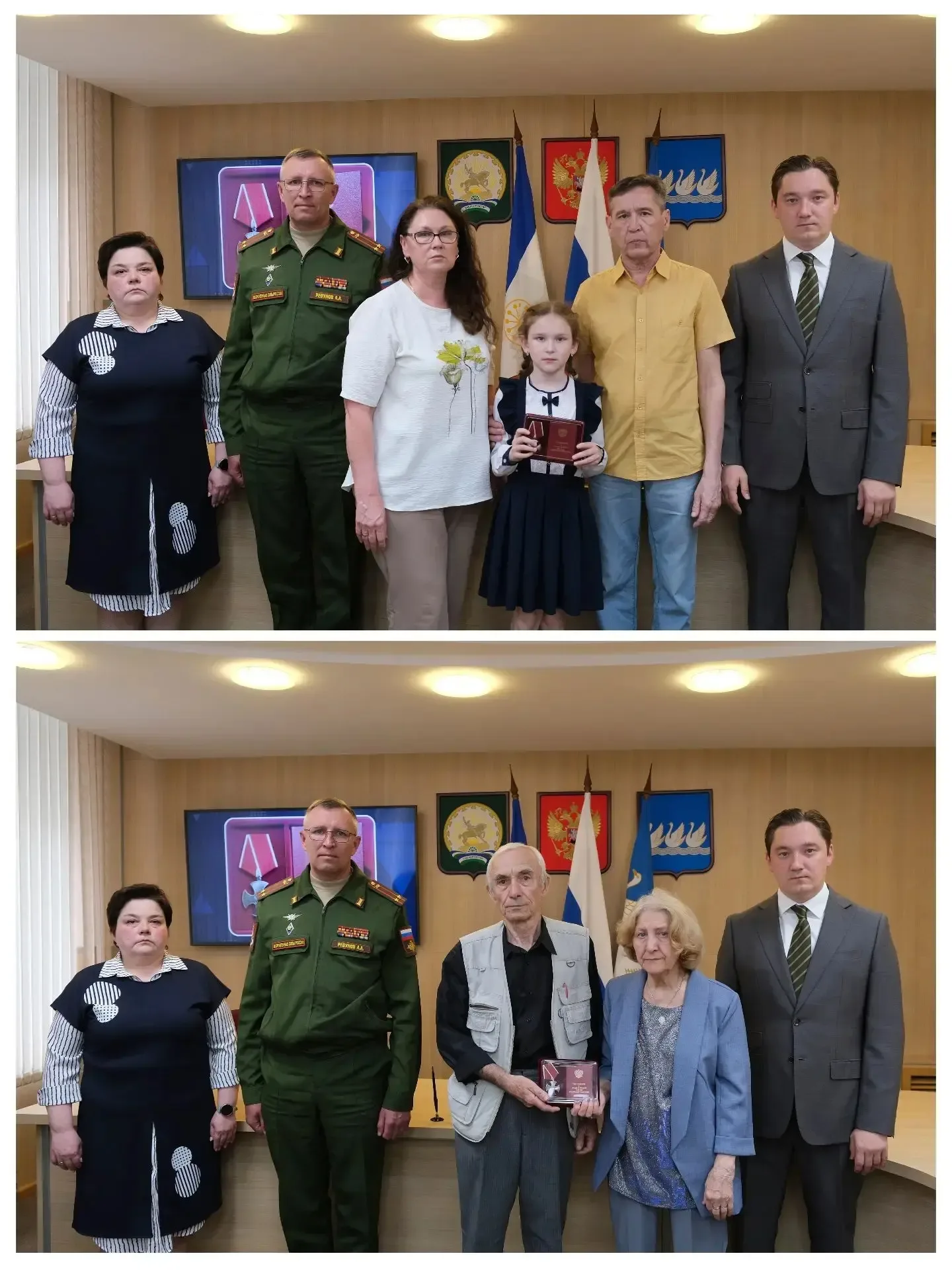 Сегодня передали Ордена мужества близким родственникам наших земляков, погибших в ходе проведения сп
