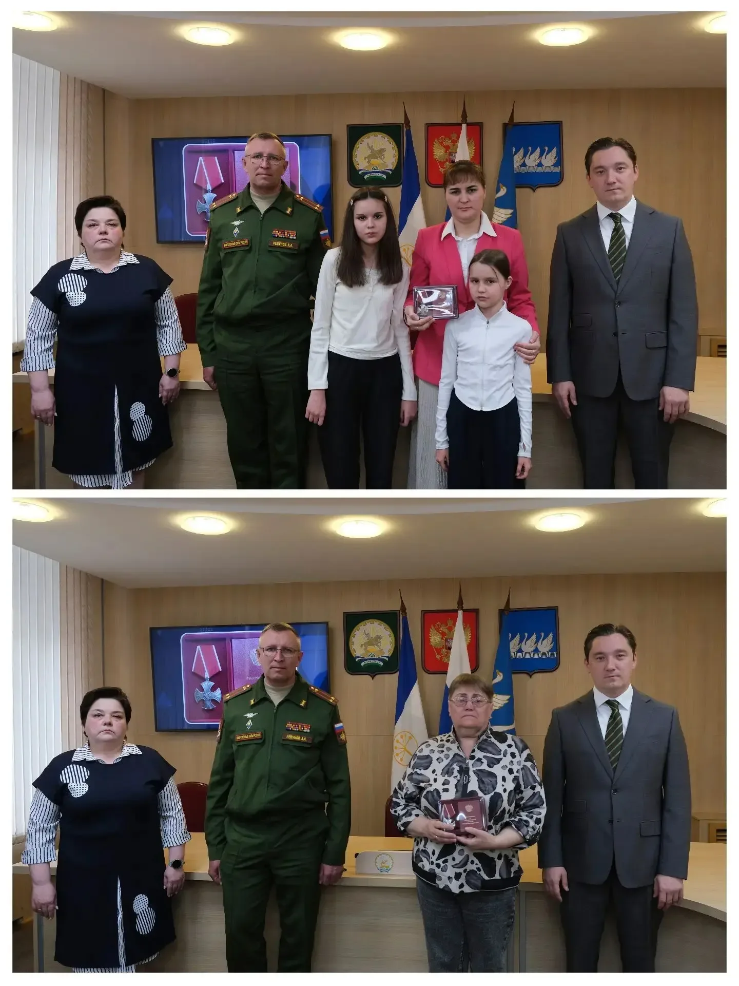 Сегодня передали Ордена мужества близким родственникам наших земляков, погибших в ходе проведения сп