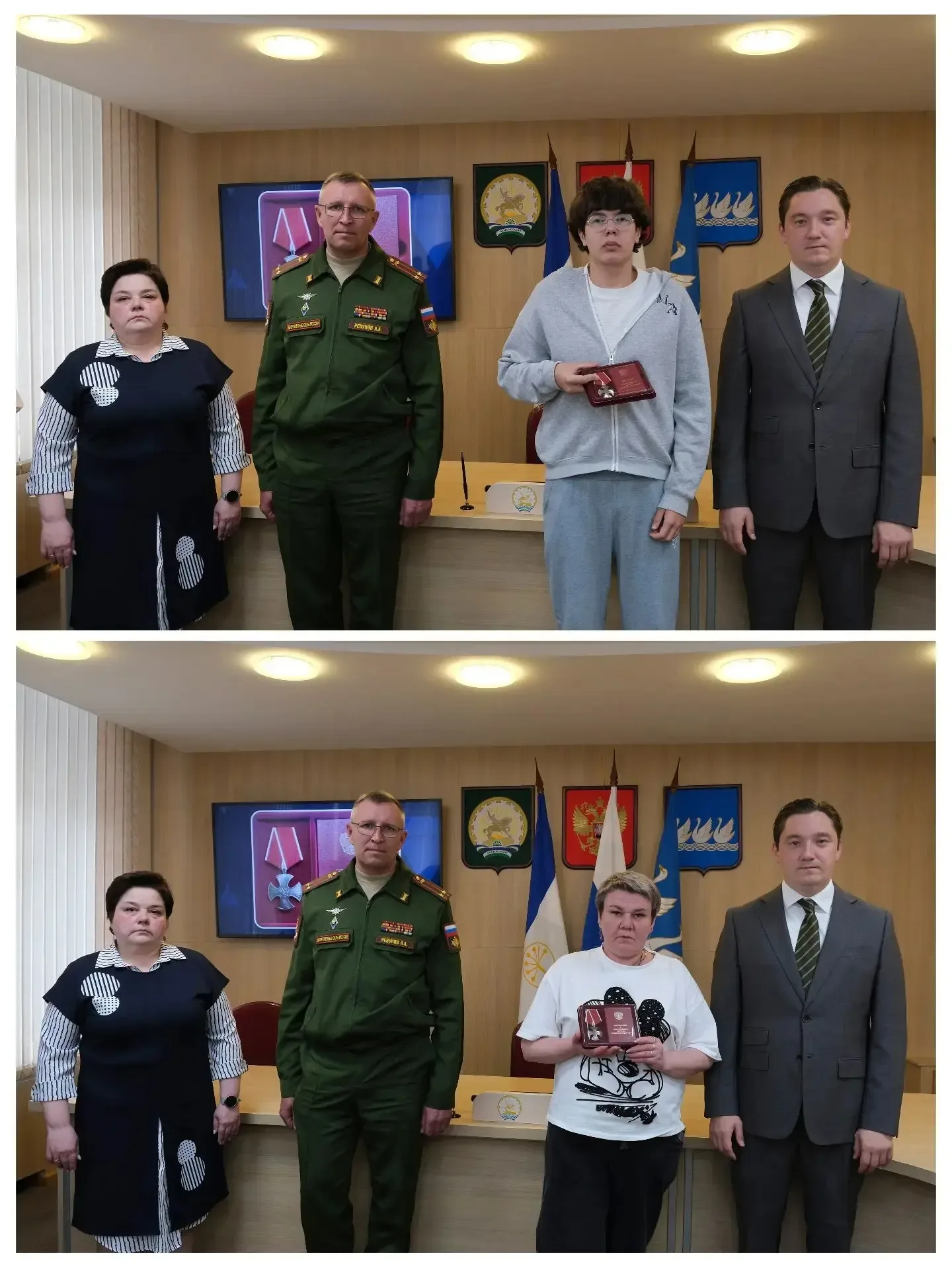 Сегодня передали Ордена мужества близким родственникам наших земляков, погибших в ходе проведения сп