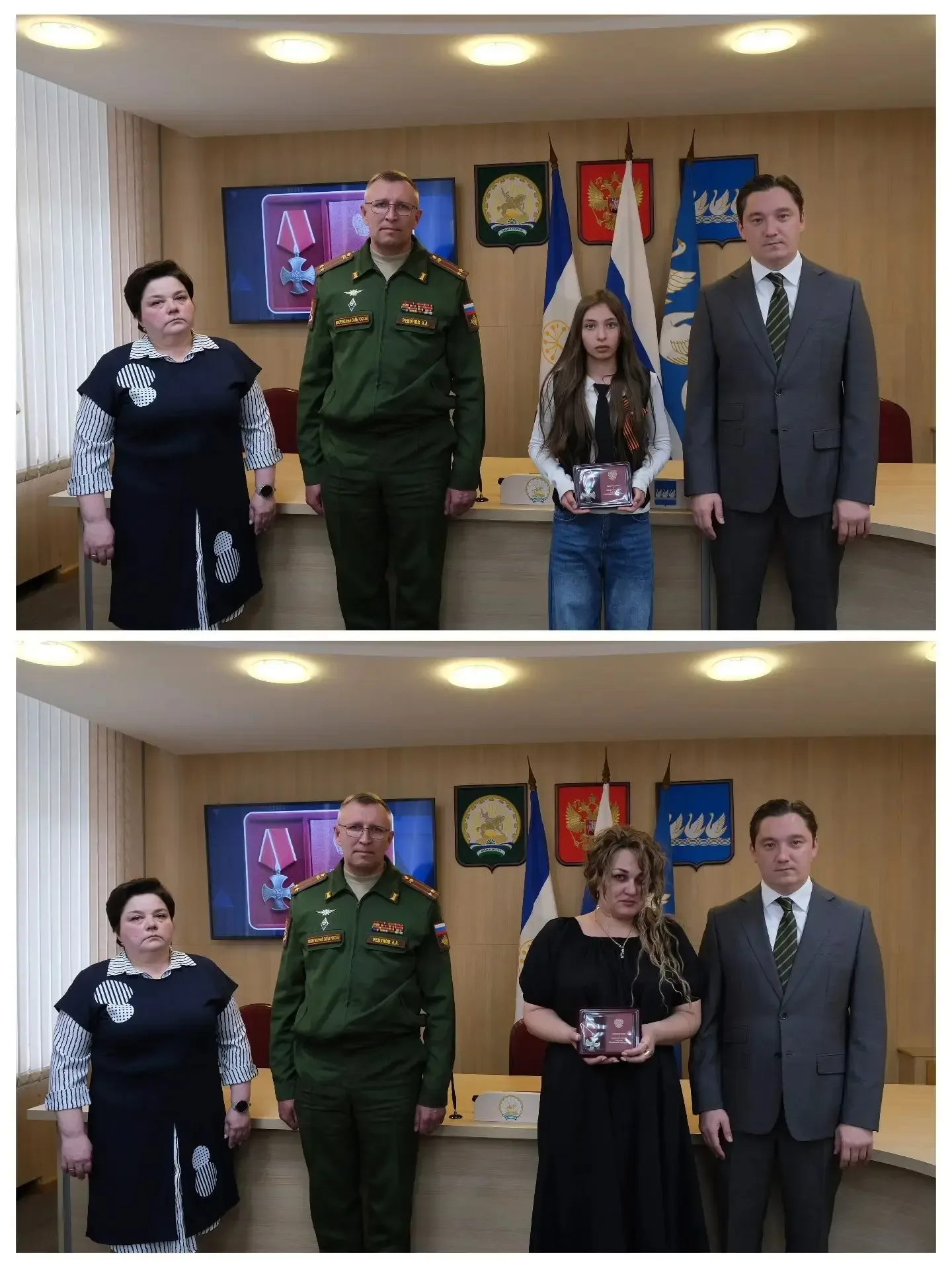 Сегодня передали Ордена мужества близким родственникам наших земляков, погибших в ходе проведения сп