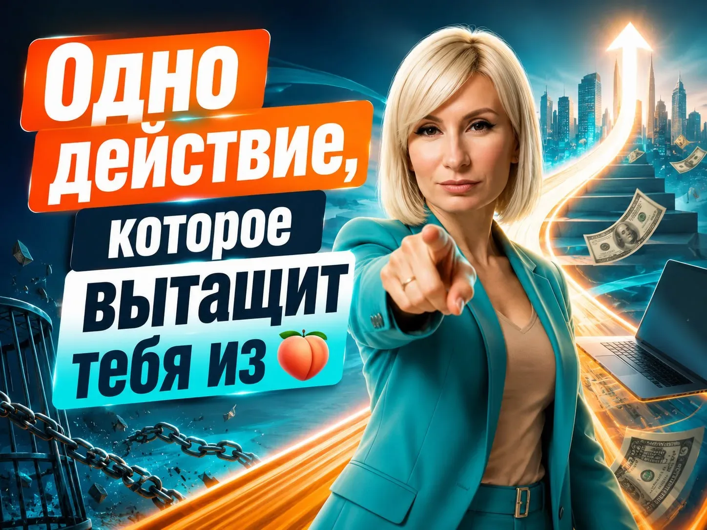 Одно действие, которое вытащит тебя из 🍑  Поставила рядом два числа. Средняя зарплата в России в 202