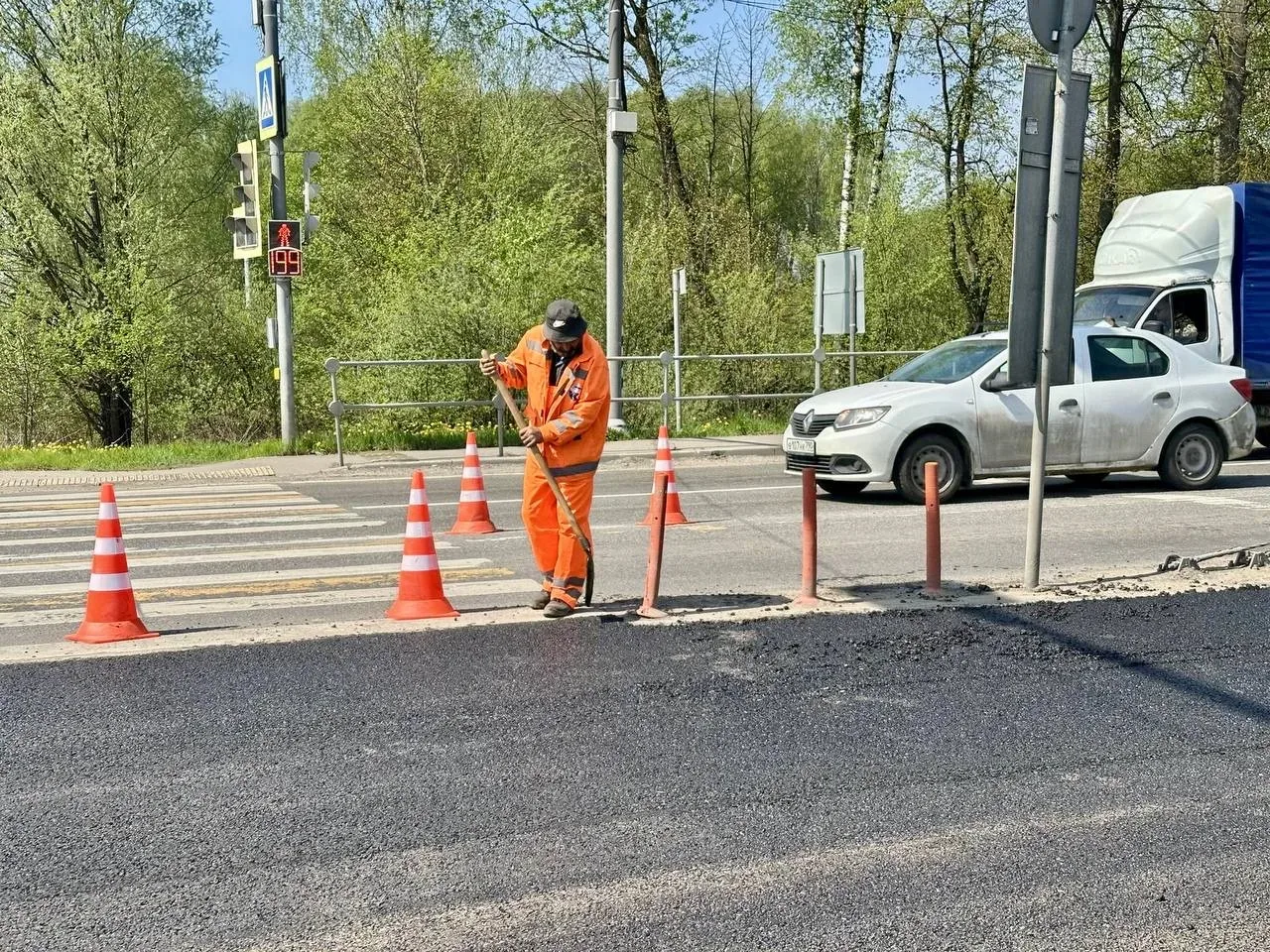 В Подольске по нацпроекту #ИДЖ в этом сезоне отремонтируют 3 региональные дороги протяжённостью боле