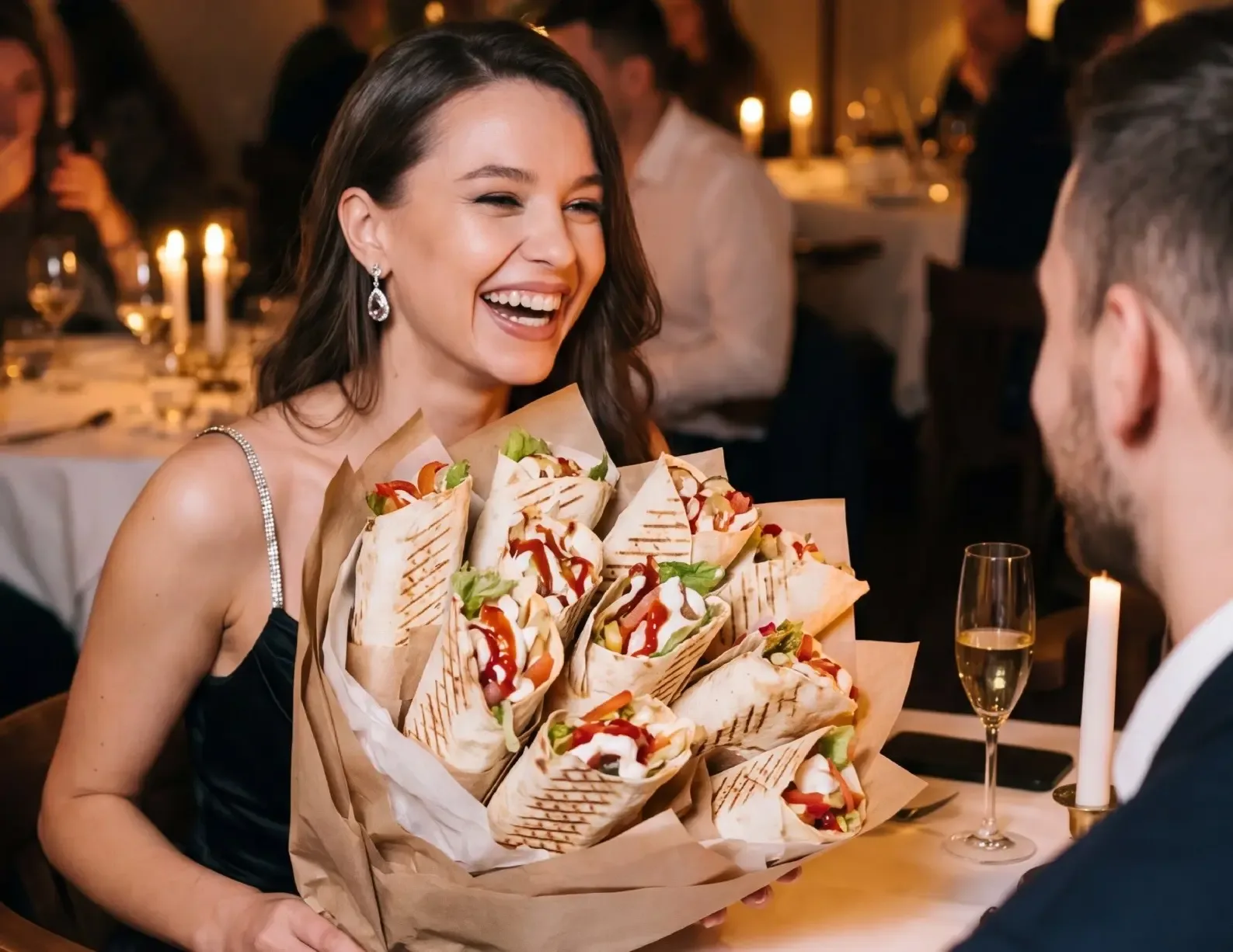 🥙 🍣 Почти треть россиянок получают в подарок шаурму и роллы   По результатам опроса подарки от мужчи