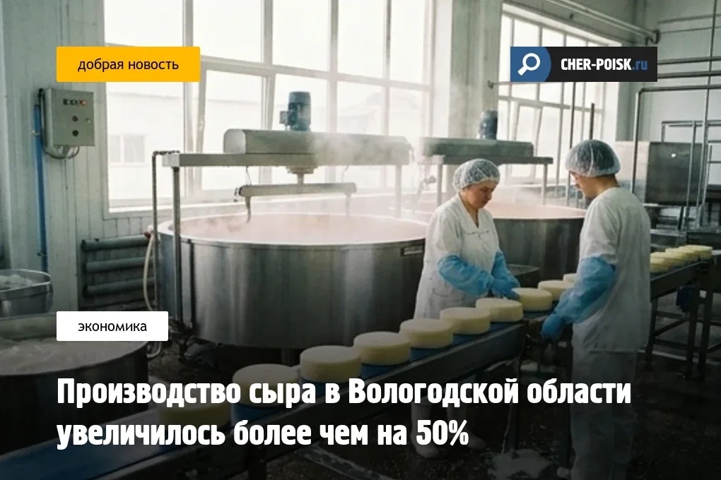 Производство сыра в Вологодской области увеличилось более чем на 50%  Всего предприятия произвели по