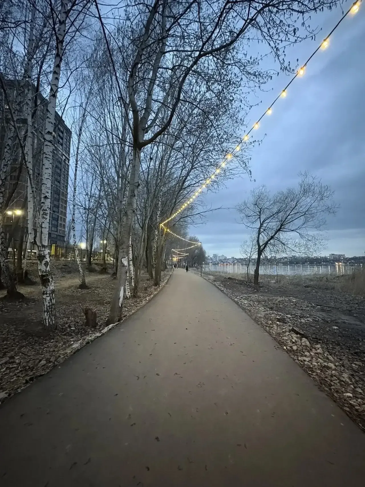 Крутая идея по освещению прогулочной дорожки на берегу от Дельфина до дамбы. Просто, стильно, красив