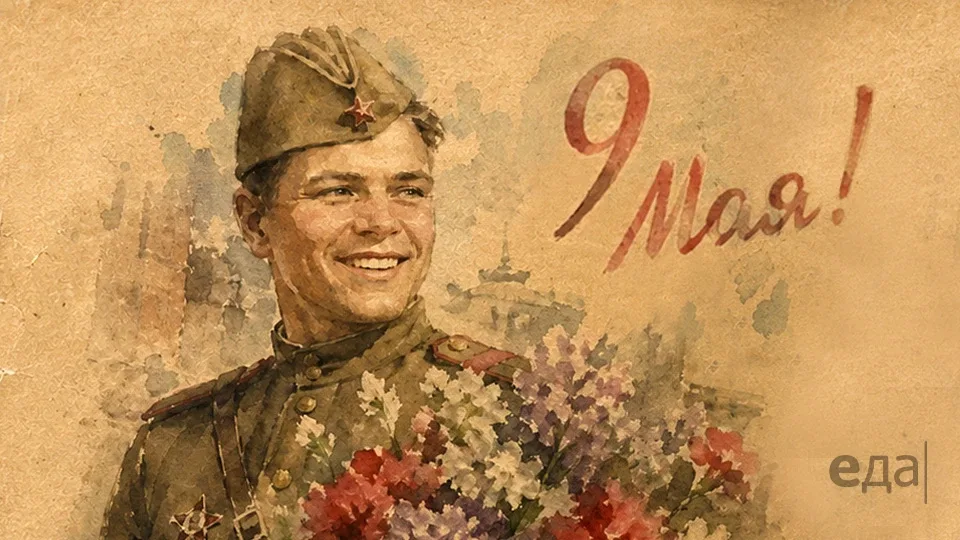 Дорогие телезрители, поздравляем вас с Днём Великой Победы!  Каждый год мы вспоминаем об этом титани