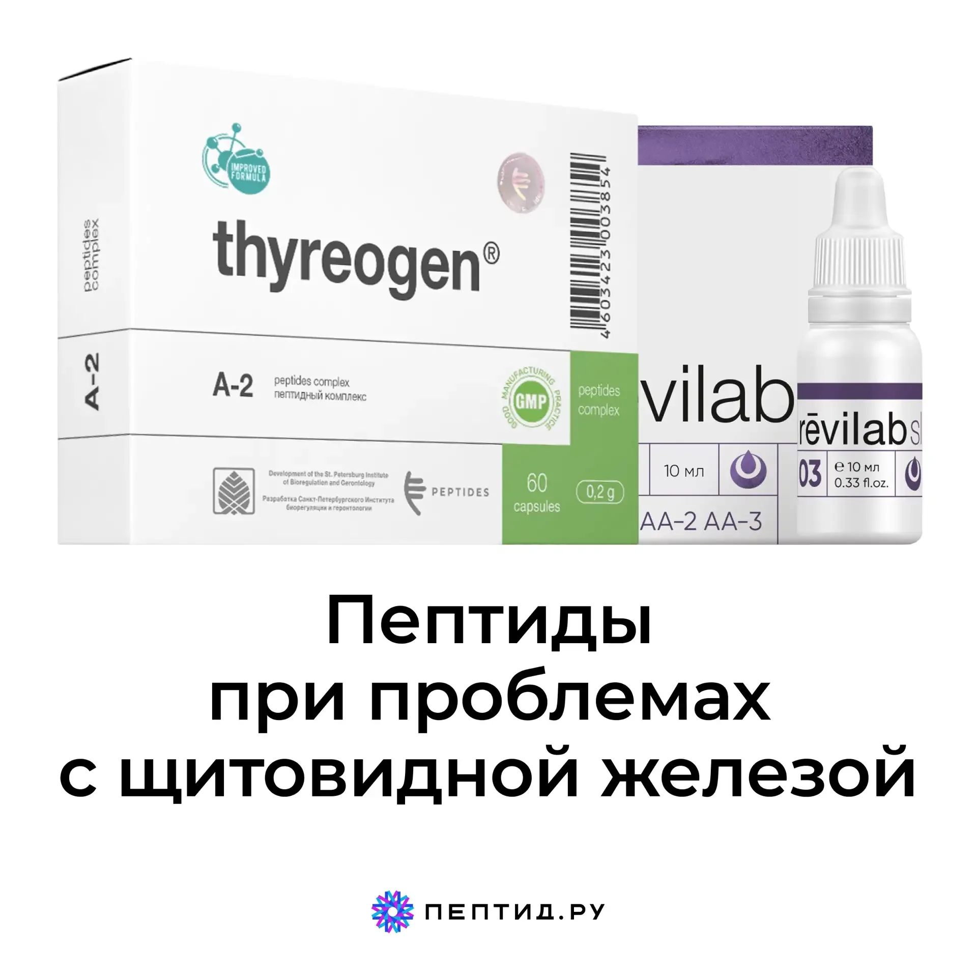 Схема применения пептидов при проблемах с щитовидной железой  ❗️Весенняя усталость, набор веса, выпа