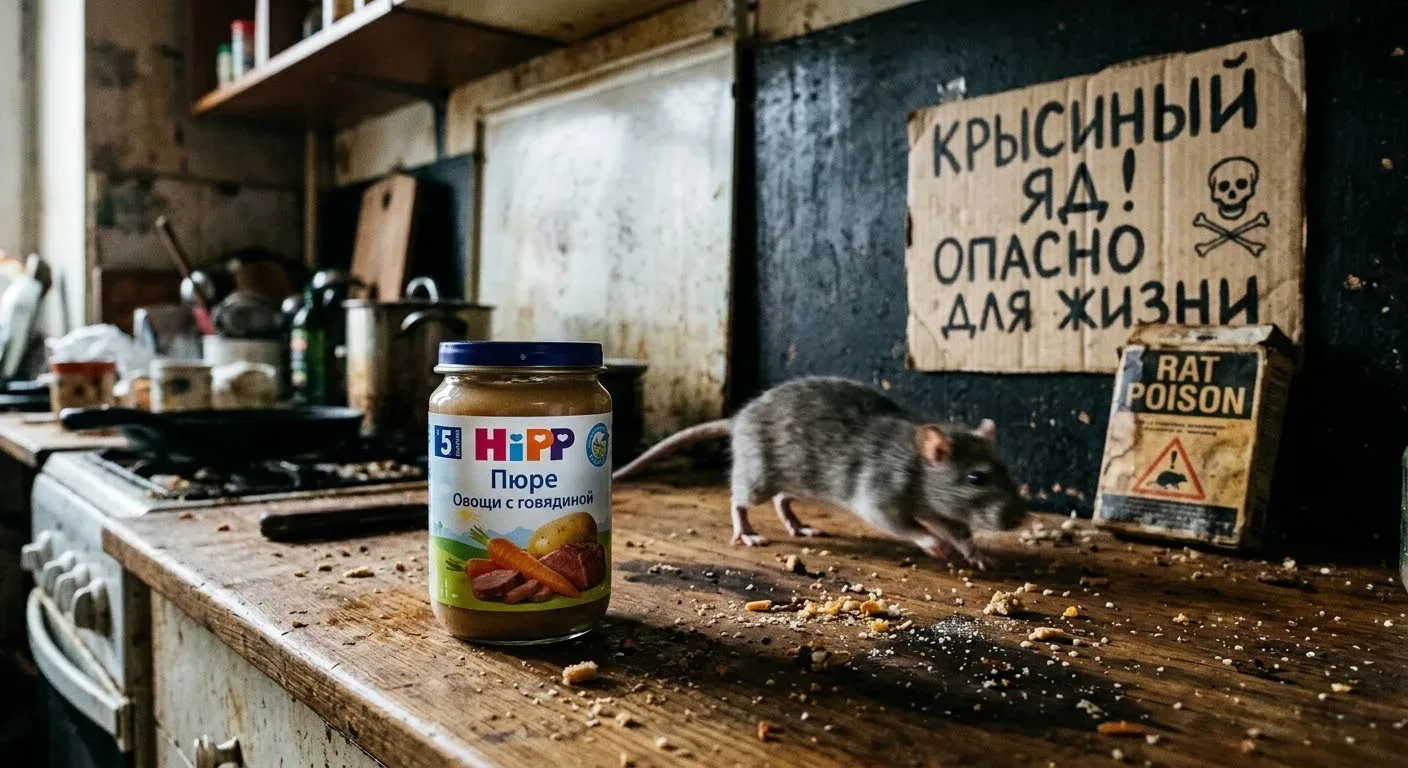 Крысиный яд нашли в детском питании HiPP ‼️  И в соцсетях я увидел десяток роликов от блогеров, кото