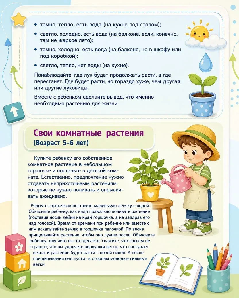 🌱 Как растут растения? Экологические игры для дошкольников  В посте — яркие картинки для занятий, а 