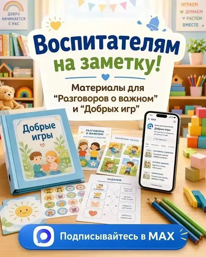 📌 Воспитателям и педагогам детских садов!  В 2026 году в дошкольных учреждениях планируют внедрить з