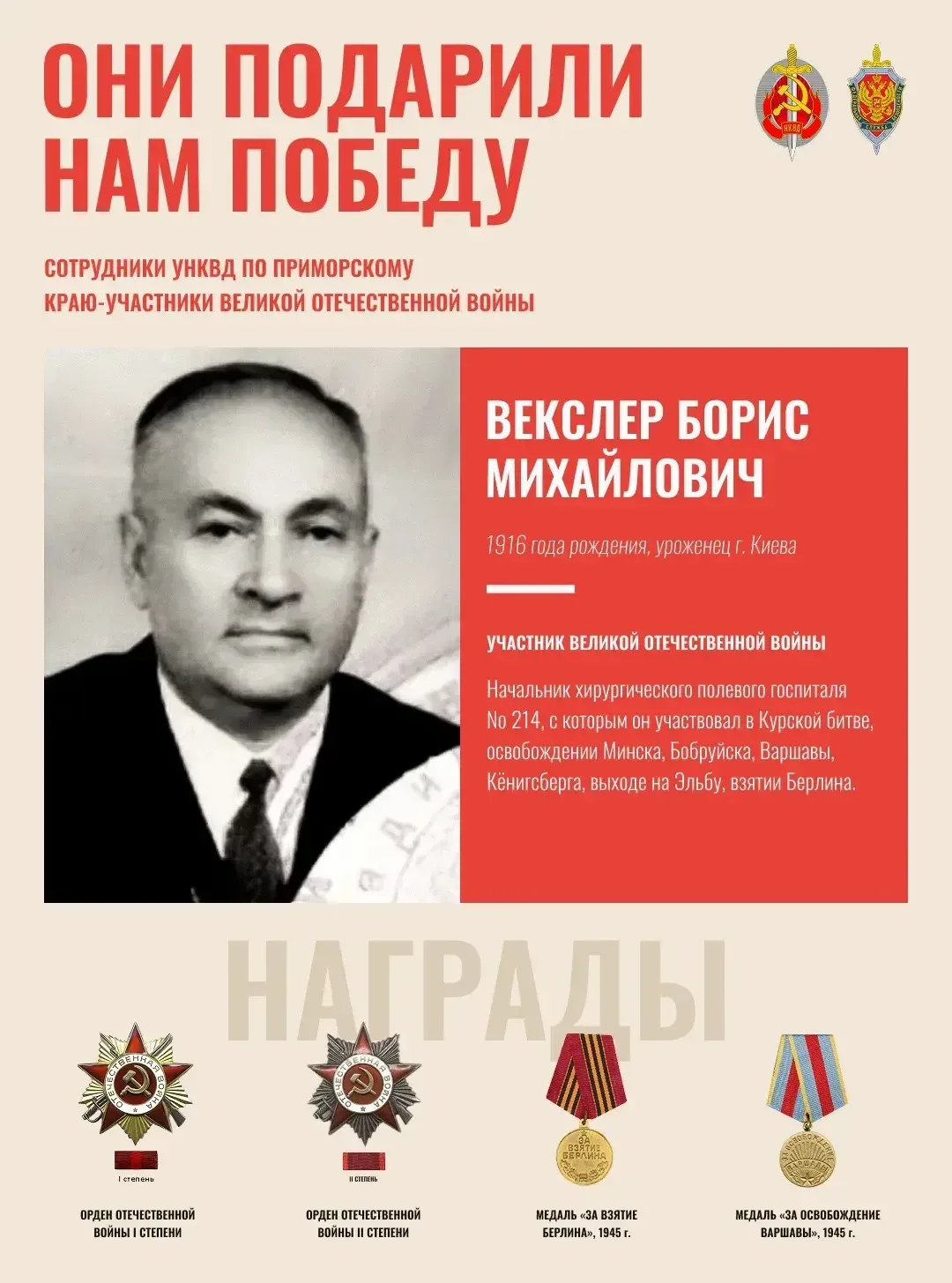 Сотрудники УНКВД по Приморскому краю - герои Великой Отечественной войны.  Люди священного долга ❤️ 