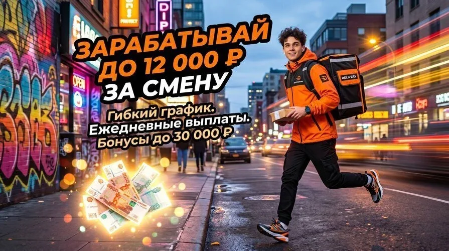 🚀 Устали от скучной работы? Зарабатывайте до 12 000 ₽ за смену, выбирая время и место сами! 🔥 Только