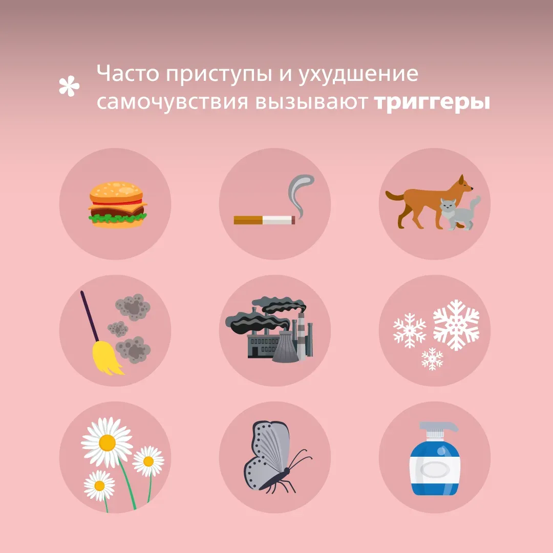 🫁 5 мая - Всемирный день борьбы с астмой   Астма - не просто «кашель или одышка», а хроническое забо