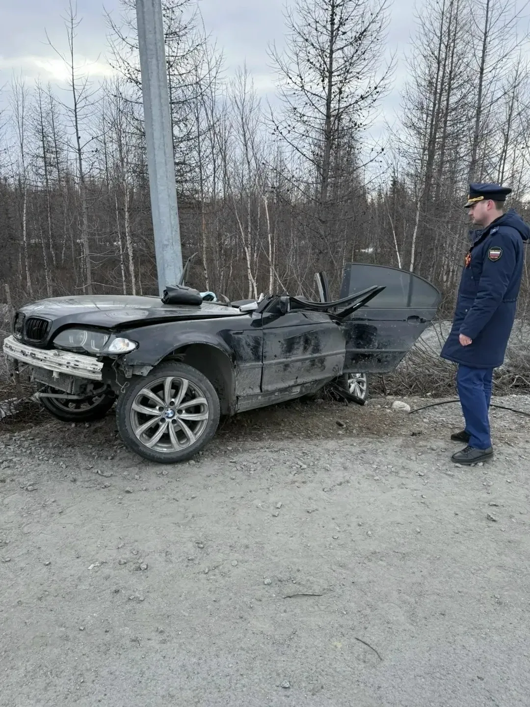 🔴 Осторожней на дорогах  Рано утром 10 мая на автодороге Лабытнанги — станция Обская произошло ДТП с