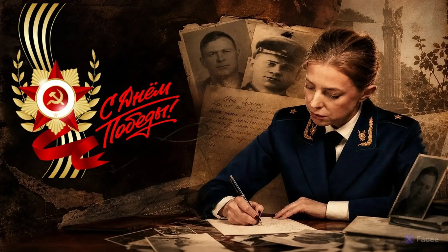 С Днем Победы!    Сегодня весь советский народ отмечает годовщину Великой победы над фашисткой Герма