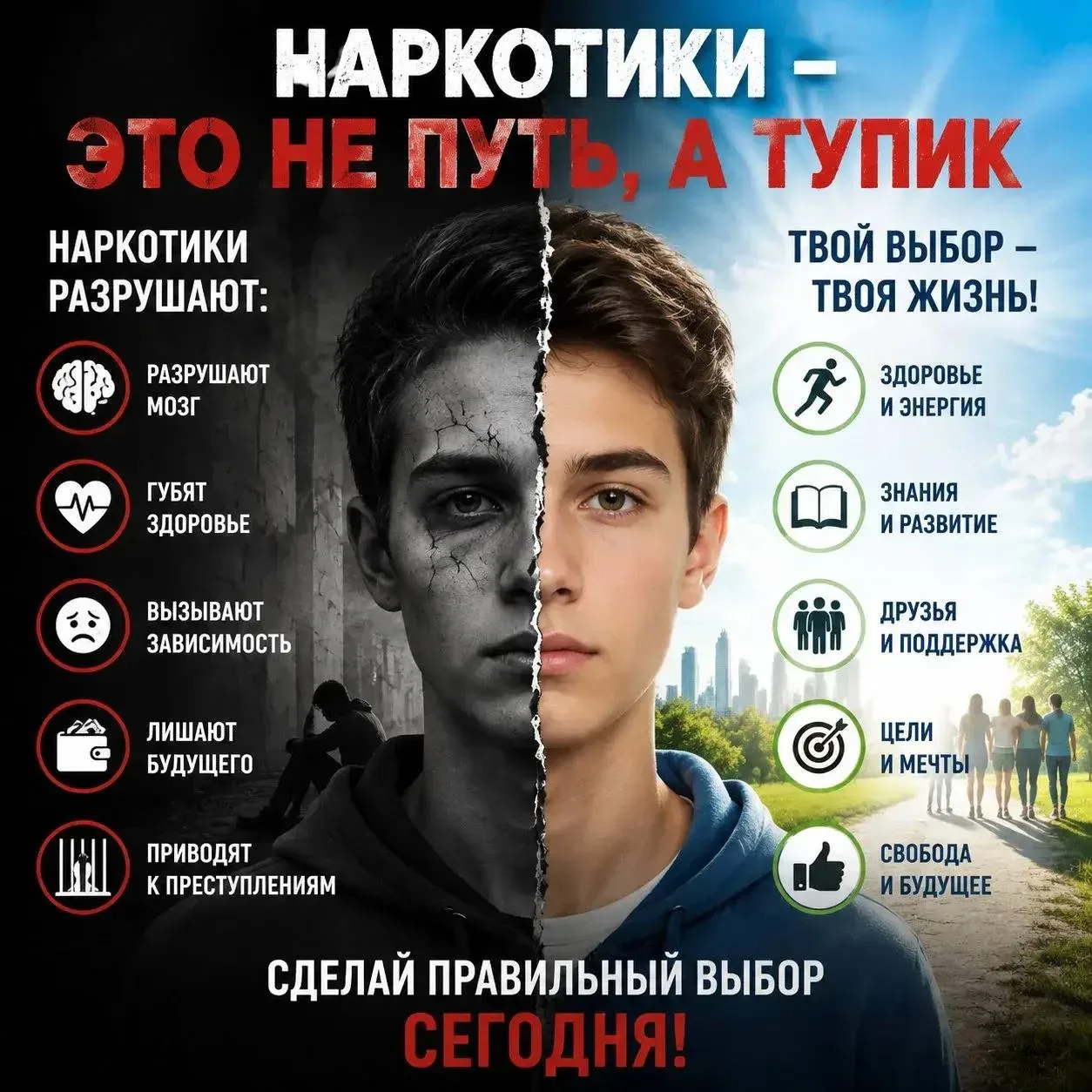 🚫СТОП НАРКОТИКИ: мифы, факты, помощь рядом  Собрали для вас распространённые заблуждения о наркотика