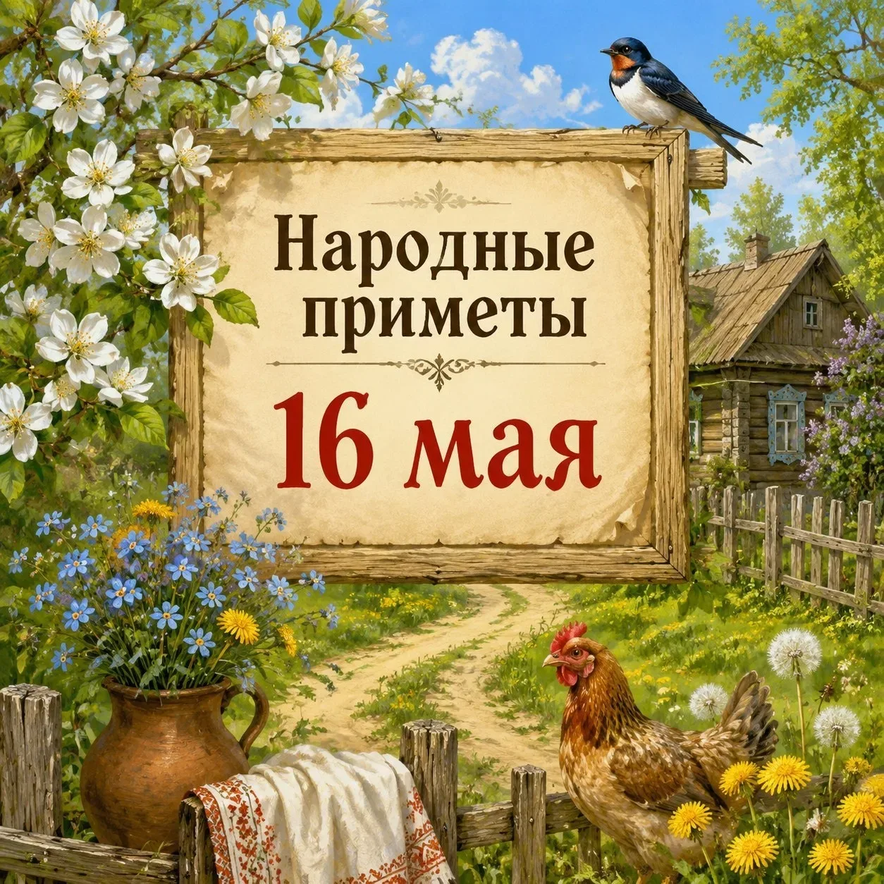 🌿 Народные приметы 16 мая — Мавра Рассадница 🌿  День, когда особенно заботились о доме, огороде и се
