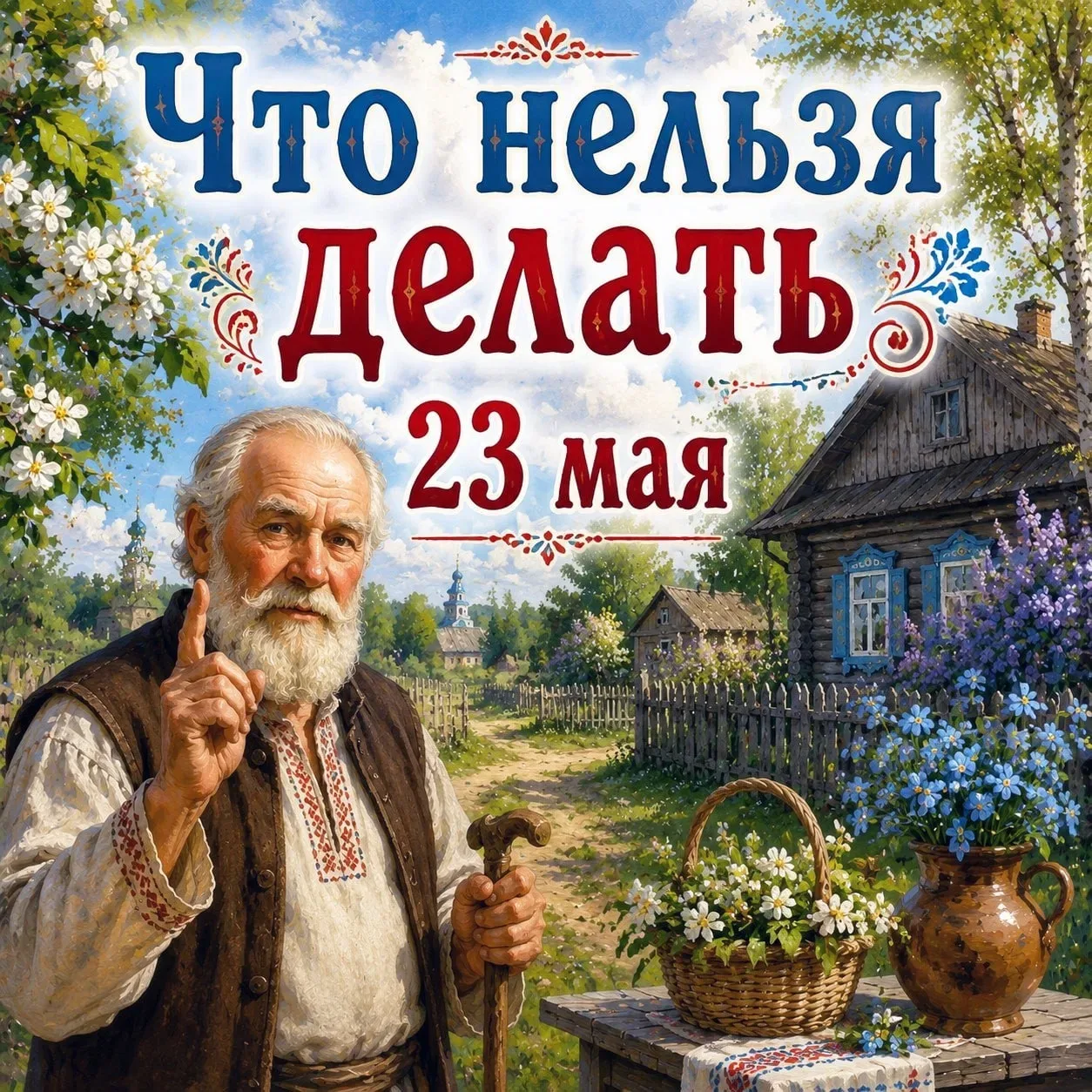 🌿 Что нельзя делать 23 мая — в день Симона Посева 🌿  По народным поверьям, этот день требовал спокой