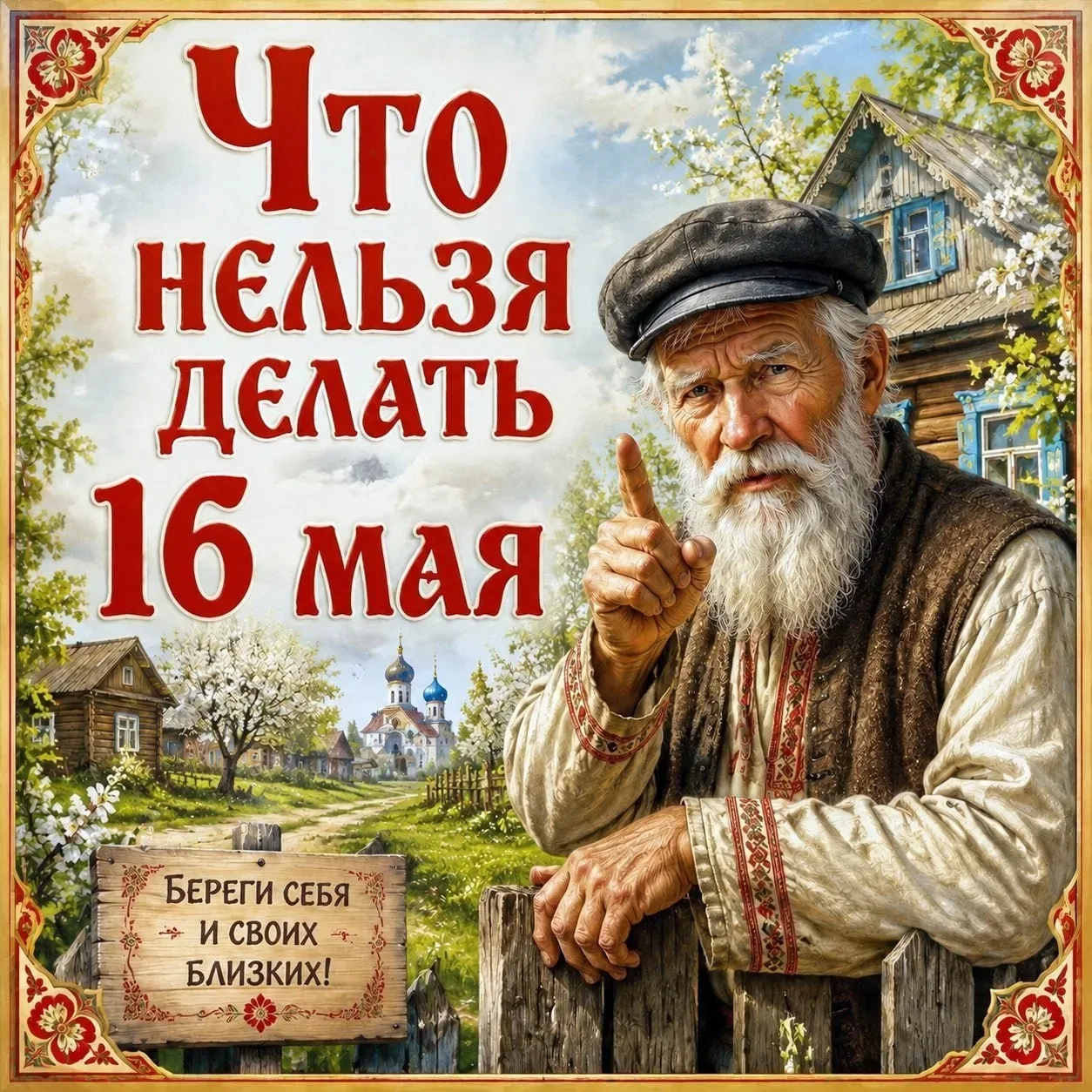 🚫 Что нельзя делать16 мая  🌿  В этот день старались беречь достаток, избегать ссор и внимательно отн