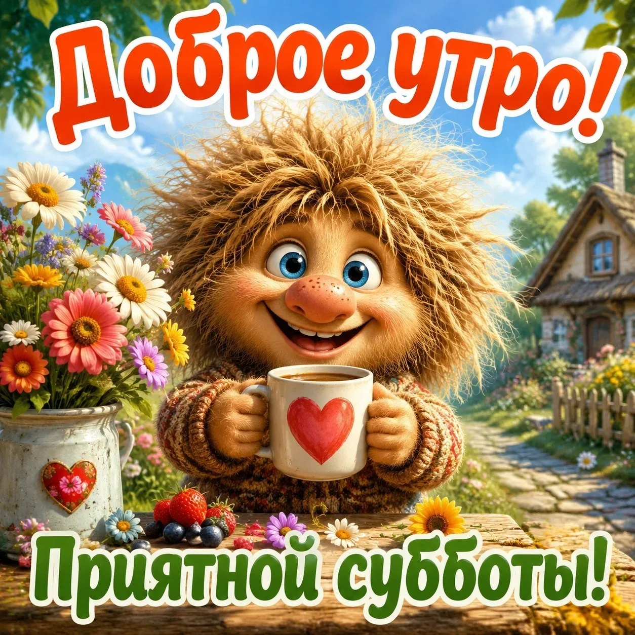 ☀️ Доброе утро! Приятной субботы!  Пусть это утро подарит бодрость, лёгкость и прекрасное настроение