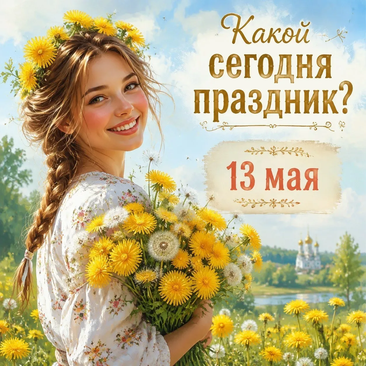 🗓  13 мая – отмечается 16 праздников.  ✅ Всемирный день одуванчика ✅ День Черноморского флота ВМФ РФ