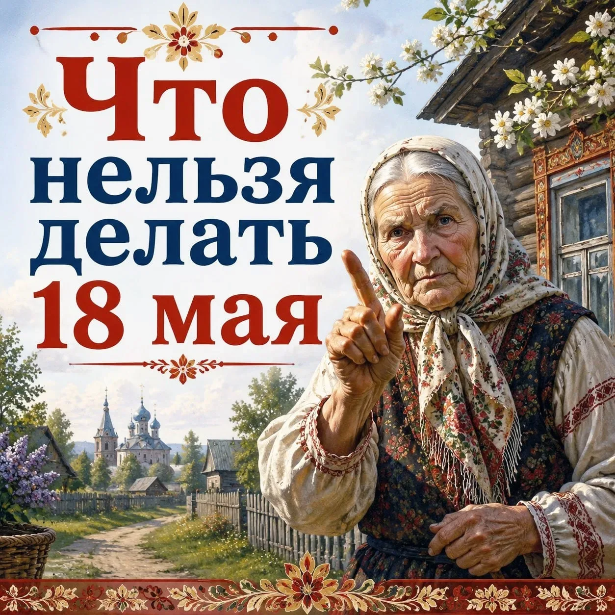 🚫 Что нельзя делать 18 мая — на Арину Капустницу  В этот день наши предки старались соблюдать особые