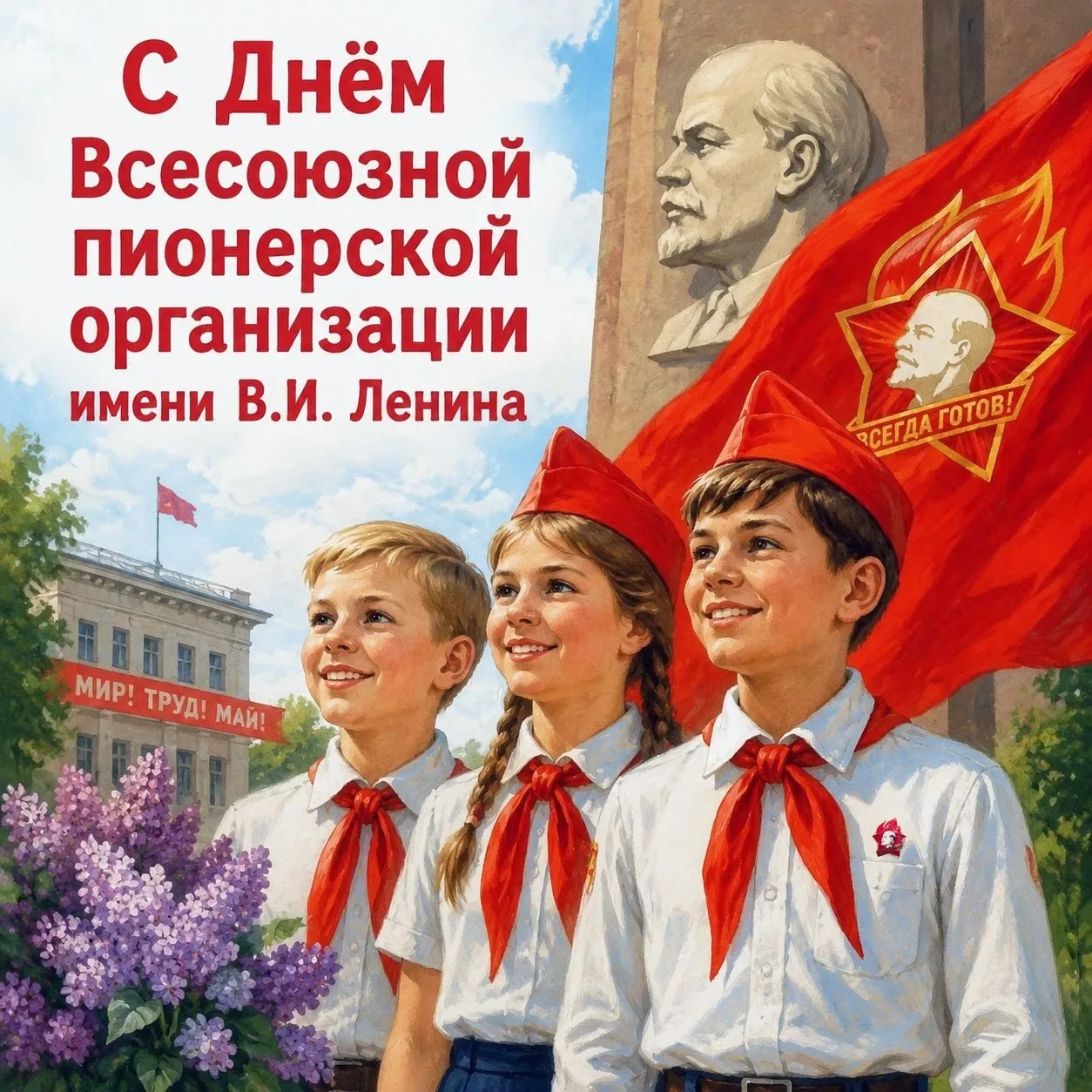 🔴 19 мая — День Всесоюзной пионерской организации имени В.И. Ленина  Праздник, который для многих до