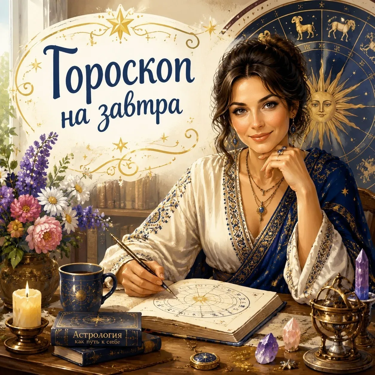 ✨ Гороскоп на среду, 13 мая  Завтра звёзды напоминают: личные интересы и собственный комфорт для мно