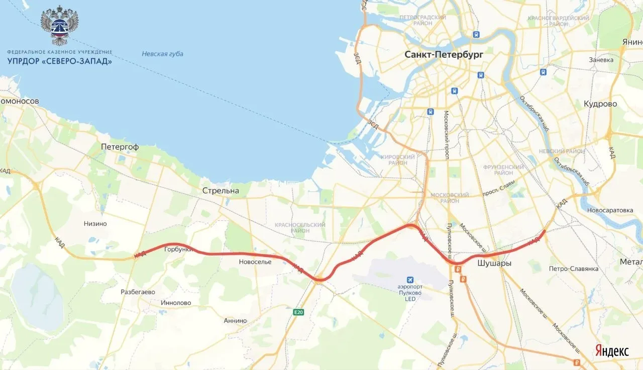 На участке КАД Санкт-Петербурга в течение пяти дней будут закрыты площадки отдыха для водителей   ФК