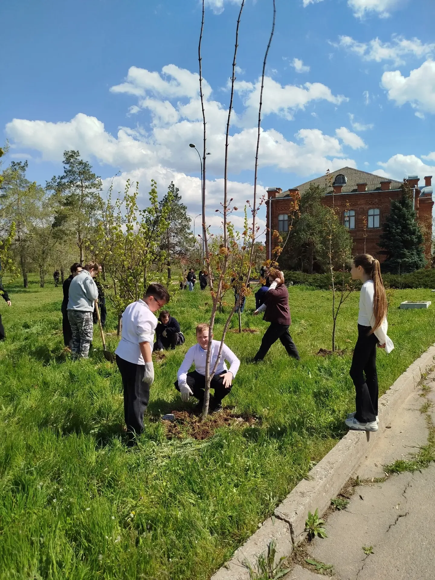 🌿 Чистый парк к 1 мая — общими силами!  В Волжском завершился месячник благоустройства. Один из посл