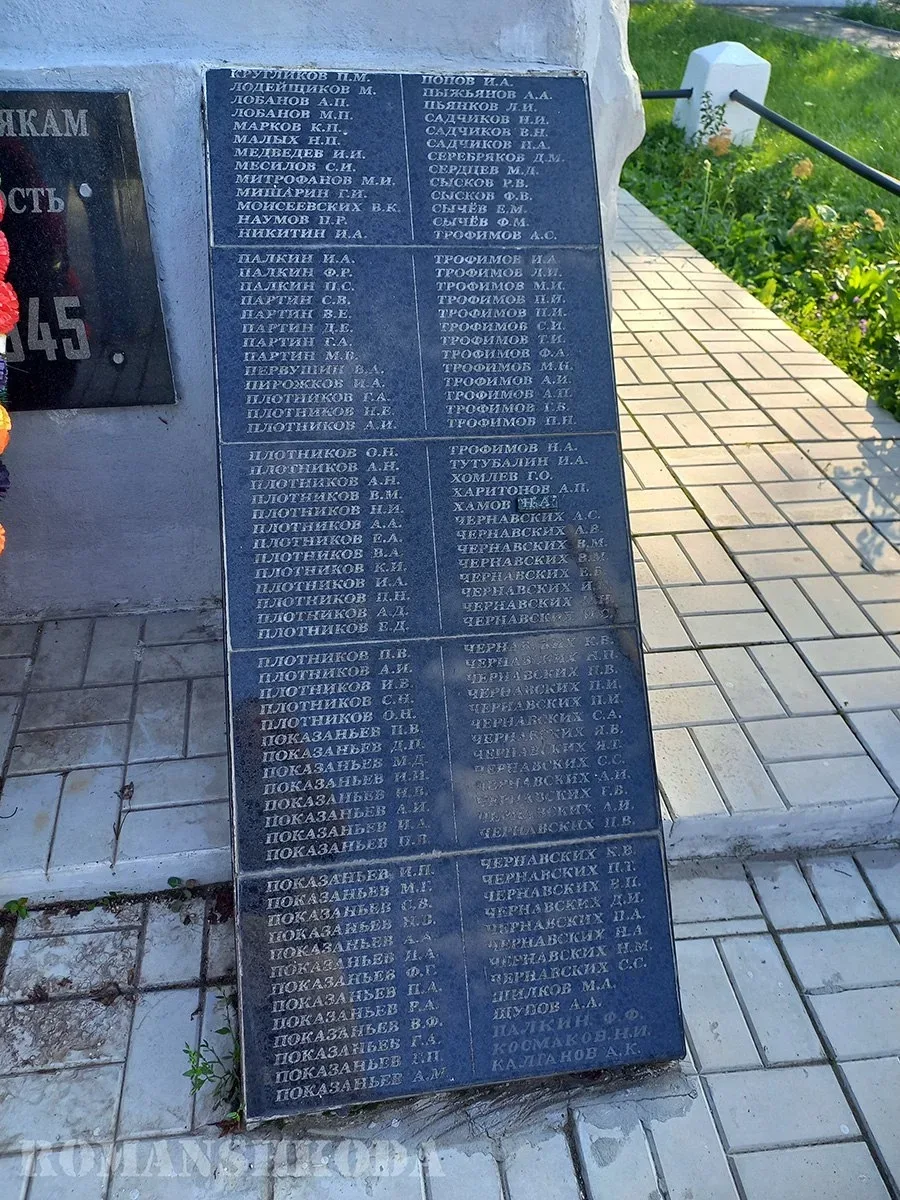 В старых укладных сёлах все друг другу родственники. Вот, стоит в уральском селе Щелкун, где я был в