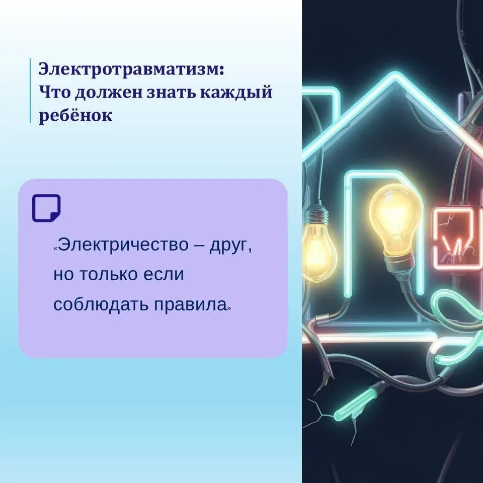 Расскажите детям об опасности электричества! С ранних лет людям дают знания о созидательной, и, в то