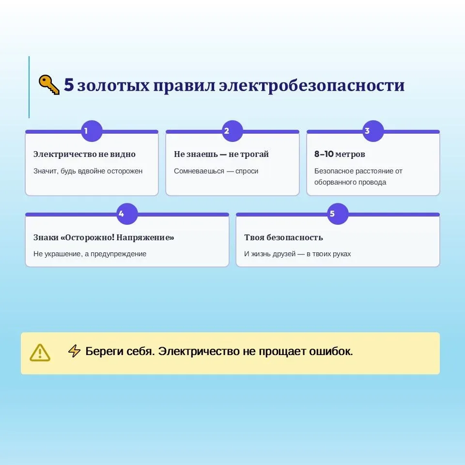 Расскажите детям об опасности электричества! С ранних лет людям дают знания о созидательной, и, в то
