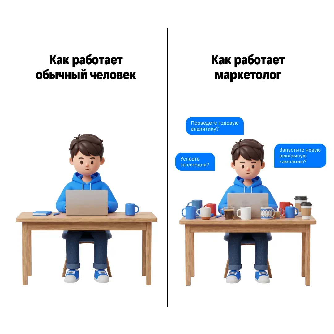 Согласны? Узнали?  Или коротко о том, как ощущается работа специалистов разных IT-сфер.   С вас 🔥, е