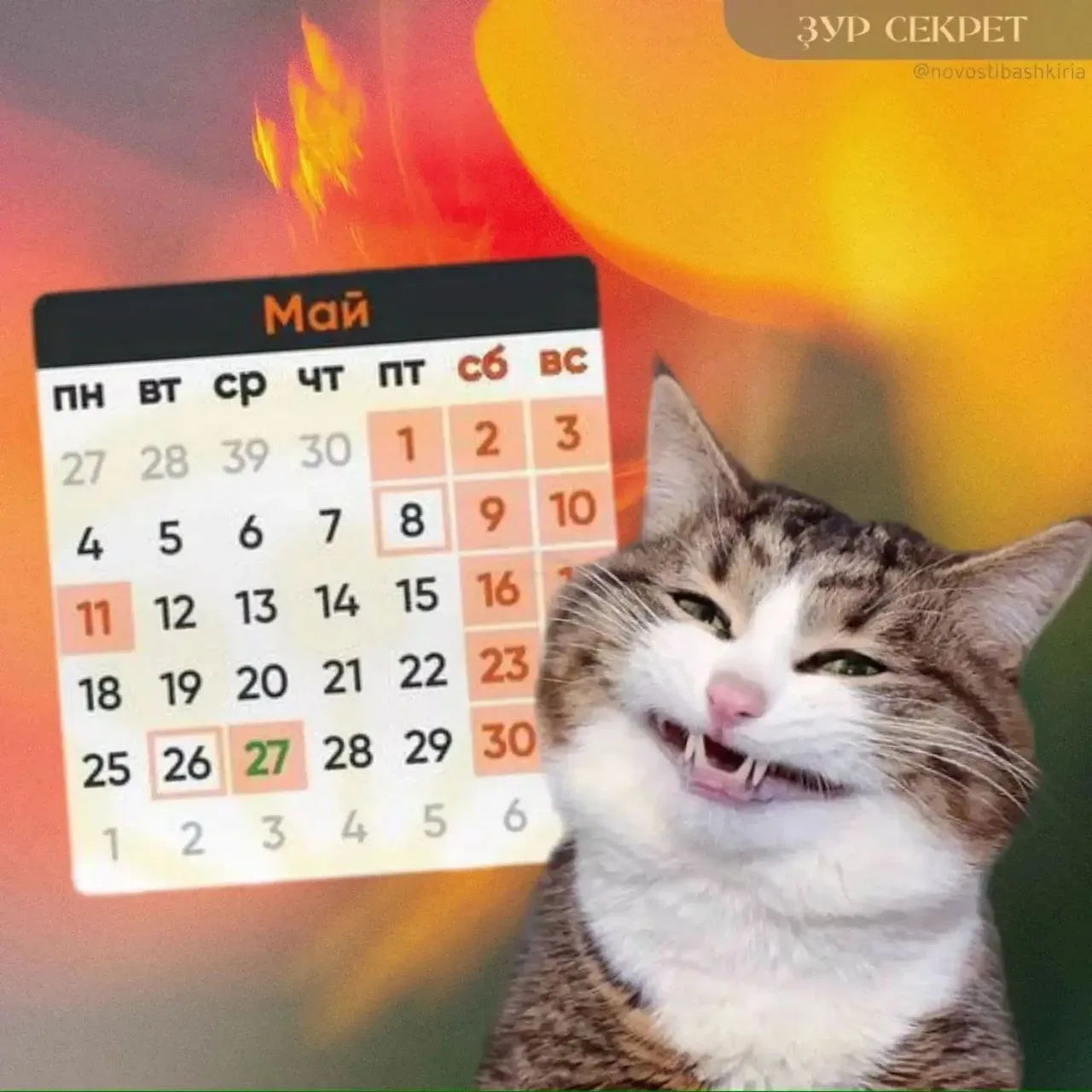 📆 Жителей Башкирии ждут короткие рабочие недели  ✨️После длинных выходных начинается сокращённая раб